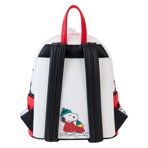 Loungefly Snoopy Backpack with Red and Green Accents - Picture 3 of 3